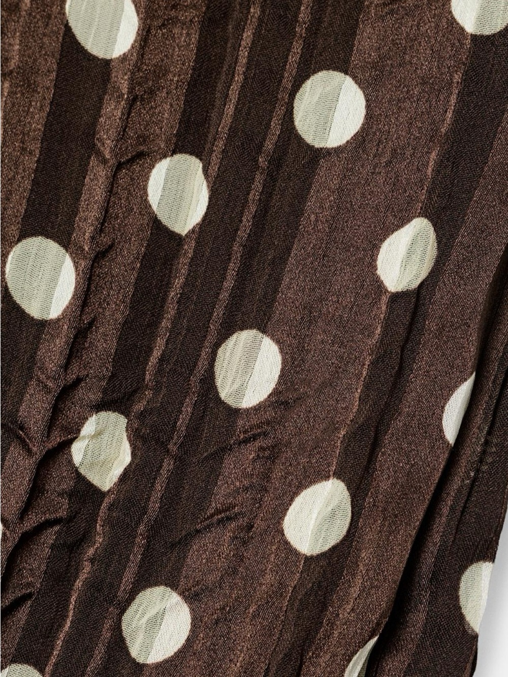 Zara Brown Polka Dot Halter Midi Dress - Picture 6 of 12